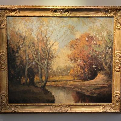 Barbizon School Oil on Canvas