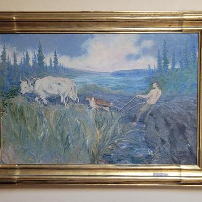 Sale Photo Thumbnail #55: Susan Valadon Oil on Canvas