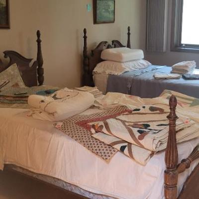 Sale Photo Thumbnail #88: Nice Antique Twin Beds