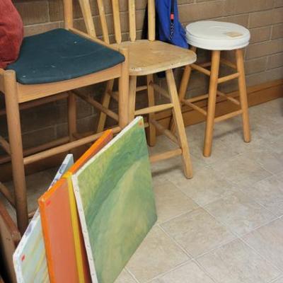 Sale Photo Thumbnail #106: Stools and Art