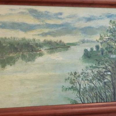 Sale Photo Thumbnail #90: Local Artist "Fox River Scene"