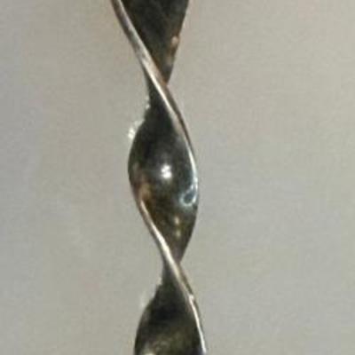 Antique Peru Sterling Silver 2.75 Inch Llama Salt Spoon - Total Weight 4.5 Grams