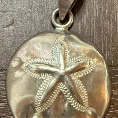 Vintage Mexico Sterling Silver 2 Inch Starfish Pendant - Total Weight 13.74 Grams