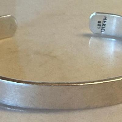 Vintage Mexico Sterling Silver Cuff Bracelet - Total Weight - 21.21 Grams