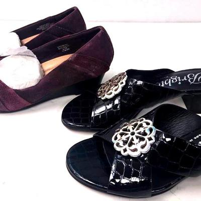 "Brighton" Sandals &  "Earth" Suede Wedges