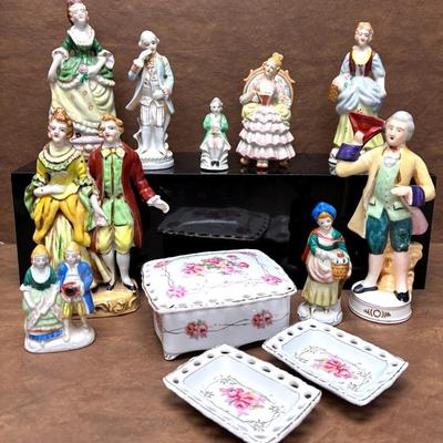 Occupied Japan Porcelain Figurines 