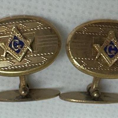 “Hayward” Vintage Masonic Cuff Link Set