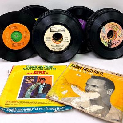 “Elvis Presley” & 45 RPM Records