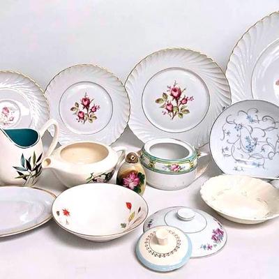 "Royal Tettau," "Homer Laughlin," & "Noritake" Dishes