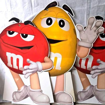 Tall M&M Standee's Red & Yellow #1