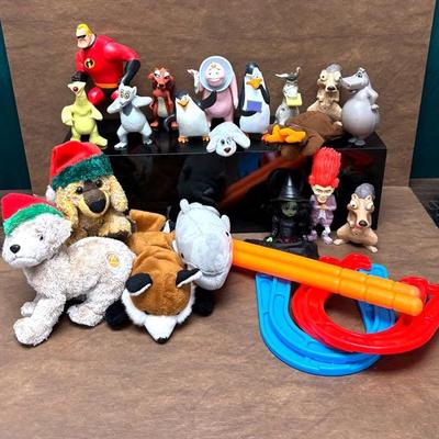 Assorted Stuffed Animals, Toy Figurines, and More 