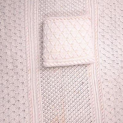 Crocheted Blanket With Matching Pillow