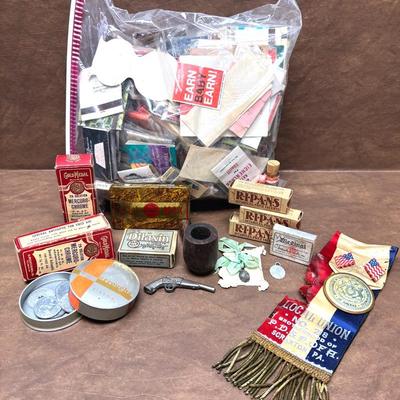 Vintage Matches, Stamps, Pharmaceuticals, and More 