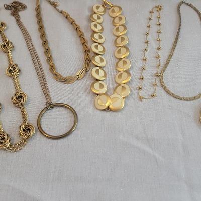 Gold Tone Necklaces Including Francesca Visconti 