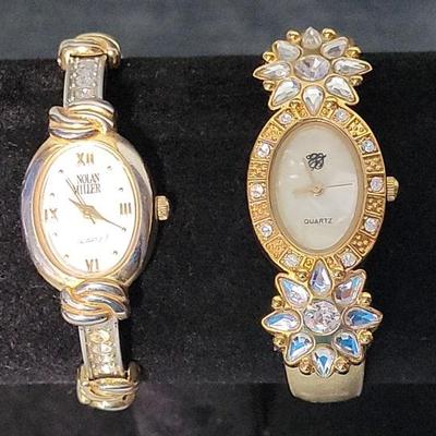 Vintage Sparkling Watches Featuring Nolan Miller And Elizabeth Taylor 