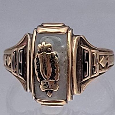 Vintage 1959 Josten 10kt Class Ring 