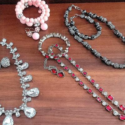 Jewelry Sets Including Vintage Bracelet And Earrings 
