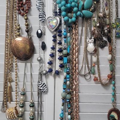 Assortment Of Costume Necklaces 