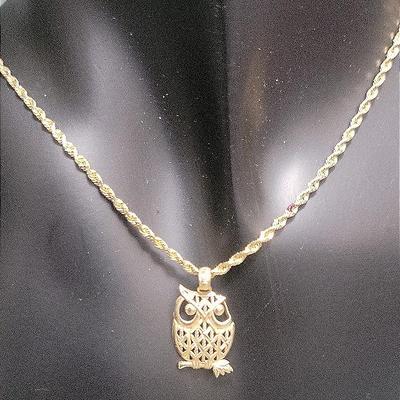 14K Gold Chain And 10K Pendant
