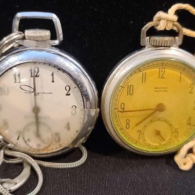 Ingraham And Westclox Pocket Watches