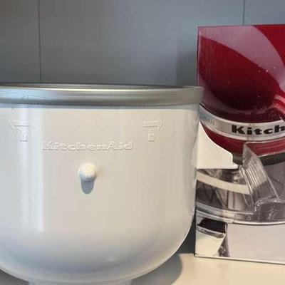 KitchenAid Accessories Bundle Featuring Citrus Juicer, Ice Cream Maker, And Pouring Shield