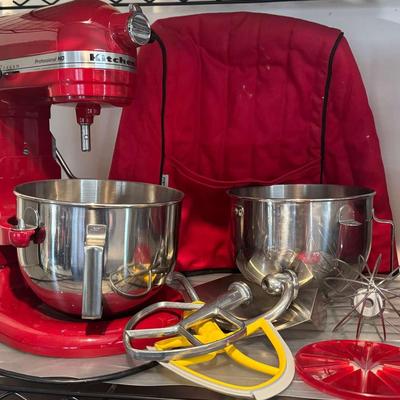 KitchenAid Professional HD Mixer With Attachments, Bowls, And Cover
