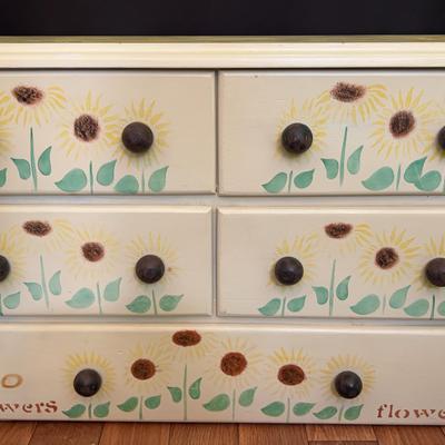 Small Beautiful Handpainted Dresser