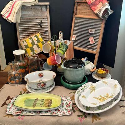 Vintage-Inspired Kitchenware Collection with Washboards, Serving Pieces & More