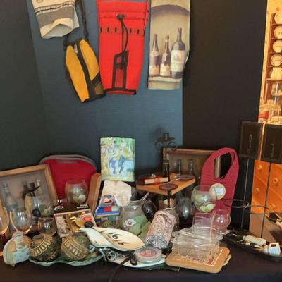 Wine & Entertaining Décor Collection with Glassware, Carriers & Bar Accessories