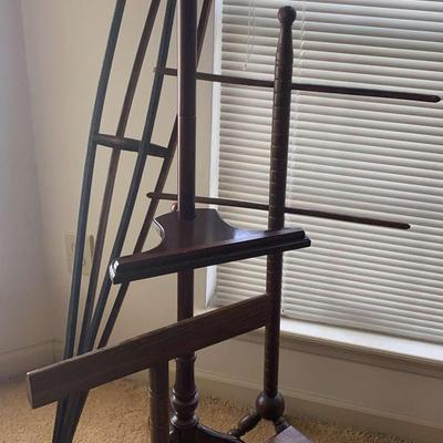 Wooden Crutches, Step Stool, Easel & Quilt Stand Assortment