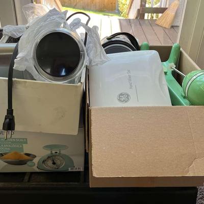 Small Appliance Assortment Featuring Vintage KitchenAid