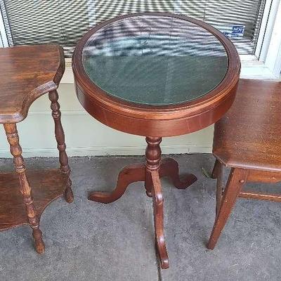Wooden Side Tables and Bench