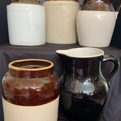 Stoneware Crocks and Pitchers Collection