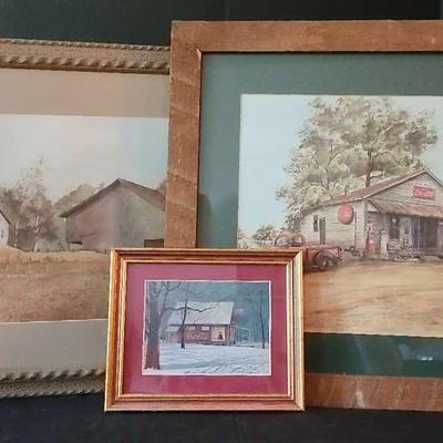 Coca-Cola and Barn Framed Print Collection Featuring Artist Jeanne Mack