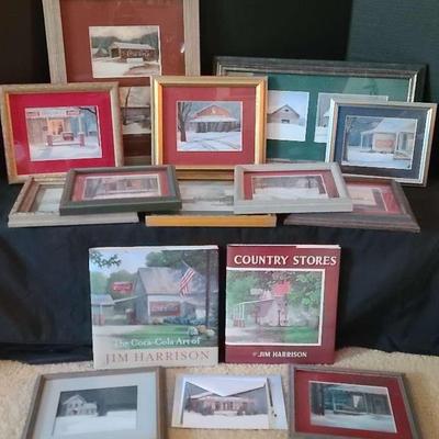 Jim Harrison Coca-Cola Art Collection with Books and Cards