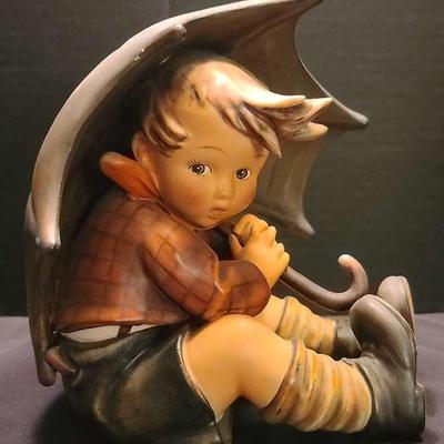 Large Goebel Hummel Figurine "Umbrella Boy"