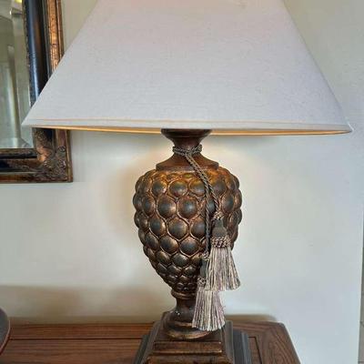 Vintage Metal and Resin Table Lamp