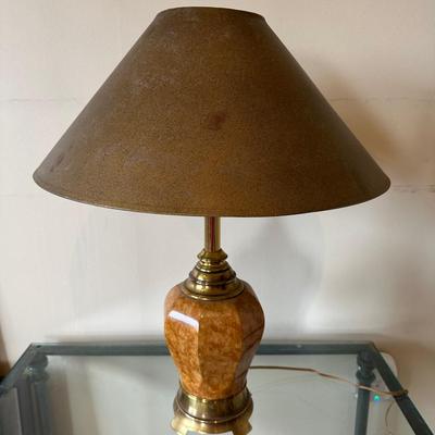 Brass and Glass Lamp