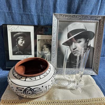 Vintage Pictures And Table Runner