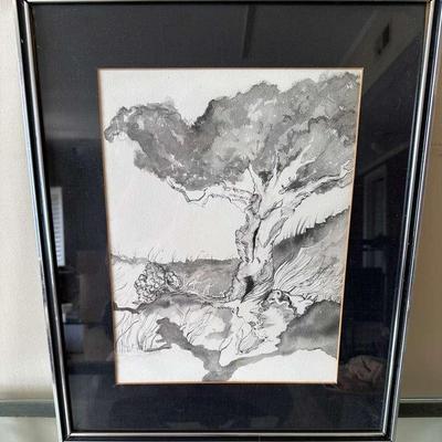 Ink Drawing Art Print 