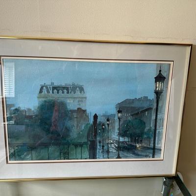 Rainy Paris streets By Lyle 1988