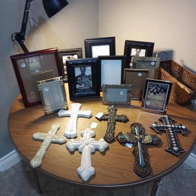 Sale Photo Thumbnail #28: Picture frames and assorted crosses
