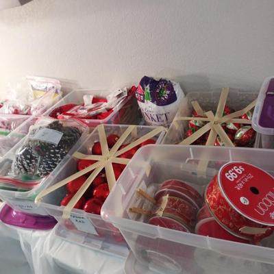 Sale Photo Thumbnail #104: Xmas ribbons & misc