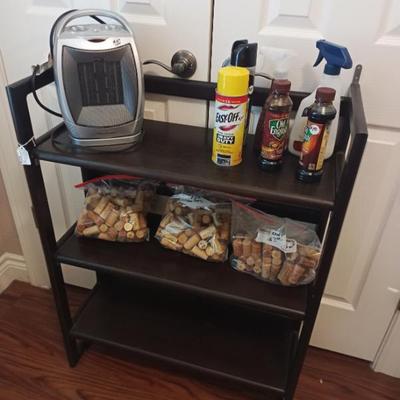 Sale Photo Thumbnail #50: Folding bookcase & mini heater