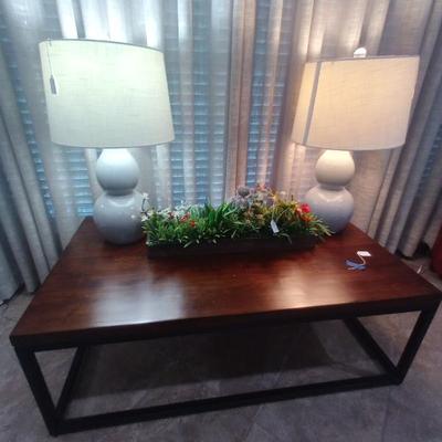 Sale Photo Thumbnail #10: Coffee table with iron base
