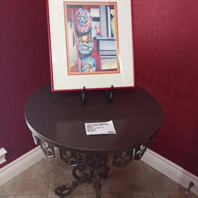 Sale Photo Thumbnail #24: Metal pedestal table