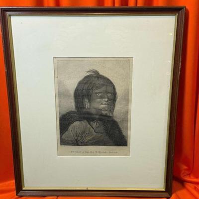 John webber a woman of prince william's sound" engraving