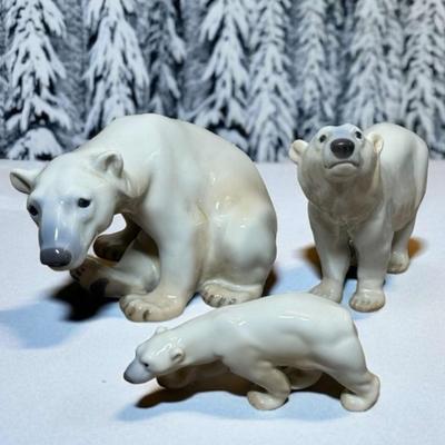 Bing grondahl polar bear figurines