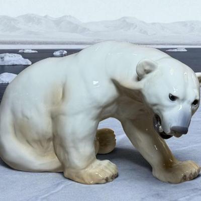 Bing grondahl polar bear #1857 by knud khyn