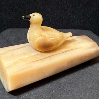Carved bird figurine lewis"